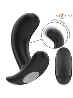 Intense Chandler - Vibratore Anale in Silicone Nero con Telecomando