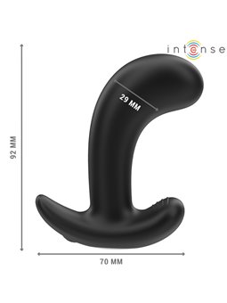 Intense Chandler - Vibratore Anale in Silicone Nero con Telecomando
