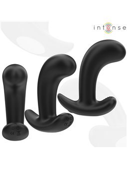 Intense Chandler - Vibratore Anale in Silicone Nero con Telecomando
