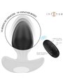 Intense Joey - Black Silicone Vibrating Anal Plug with Remote Control
