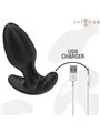 Intense Joey - Black Silicone Vibrating Anal Plug with Remote Control
