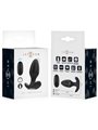 Intense Joey - Black Silicone Vibrating Anal Plug with Remote Control