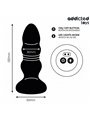 Addicted Toys - Plug Anale Rotante e Vibrante con Led e Telecomando