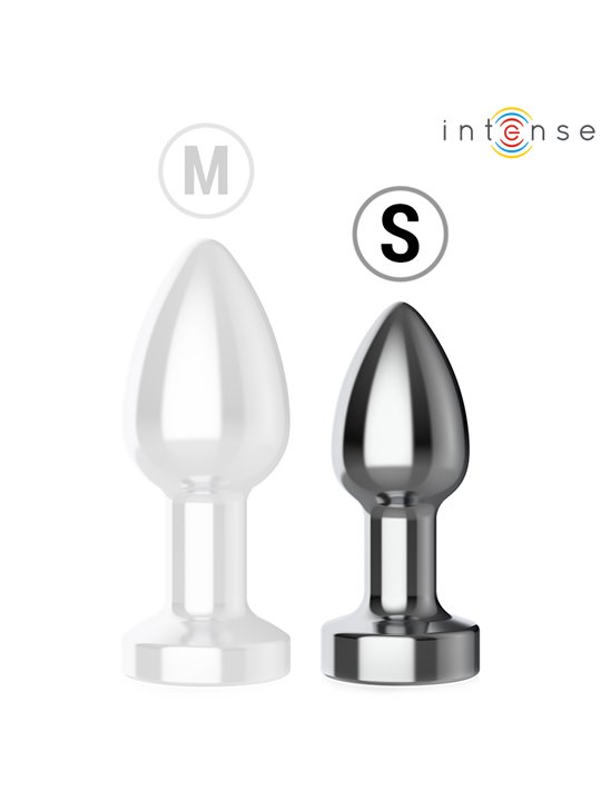 Intense - Plug Anale Vibrante con Luci Led e Telecomando Taglia S