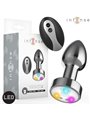 Intense - Vibrating Anal Plug with LED Lights and Remote Control Size M