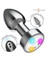 Intense - Vibrating Anal Plug with LED Lights and Remote Control Size M
