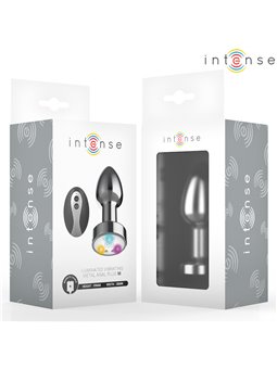 Intense - Plug Anale Vibrante con Luci Led e Telecomando Taglia M