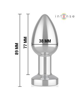 Intense - Vibrating Anal Plug with LED Lights and Remote Control Size M