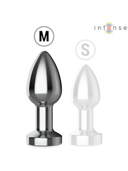 Intense - Vibrating Anal Plug with LED Lights and Remote Control Size M