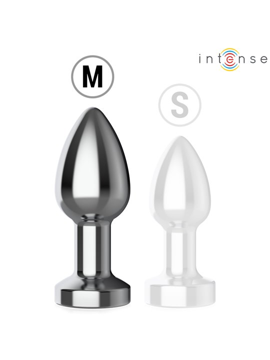 Intense - Vibrating Anal Plug with LED Lights and Remote Control Size M