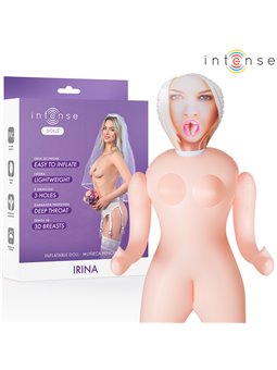 Intense Irina - Bambola Gonfiabile in PVC con 3 Orifizi e Seno 3D