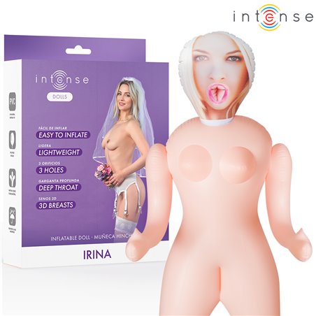 Intense Irina - Bambola Gonfiabile in PVC con 3 Orifizi e Seno 3D