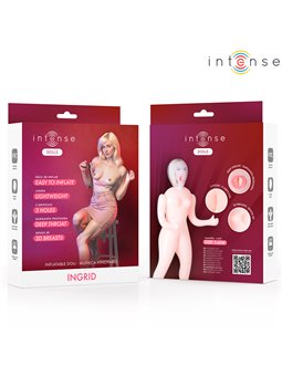Intense Ingrid - Bambola Gonfiabile in PVC con 3 Orifizi e Seno 3D