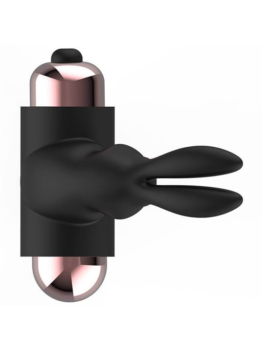 Coquette Chic Desire - Anello Fallico Vibrante a Coniglio - Nero/Oro