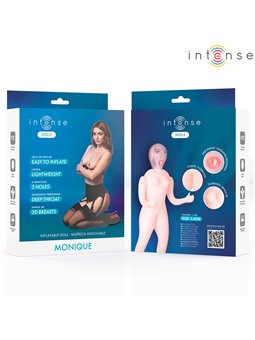 Intense Monique - Inflatable PVC Doll with 3 Orifices and 3D Breasts
