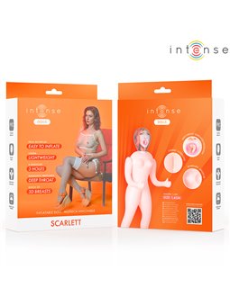 Intense Scarlett - Bambola Gonfiabile in PVC con 3 Orifizi e Seno 3D