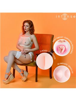 Intense Scarlett - Inflatable PVC Doll with 3 Orifices and 3D Breasts