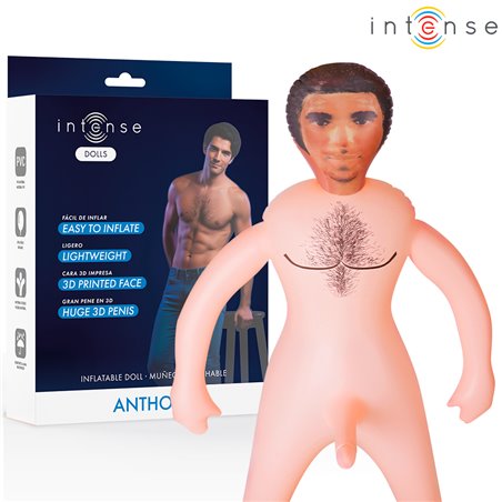 Intense Anthony - Bambola Gonfiabile Uomo in PVC con Pene 3D 145 Cm