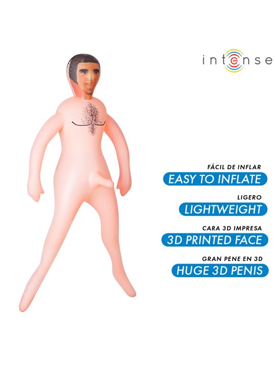 Intense Anthony - Inflatable PVC Male Doll with 3D Penis 145 cm