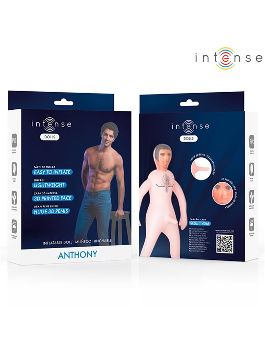 Intense Anthony - Inflatable PVC Male Doll with 3D Penis 145 cm