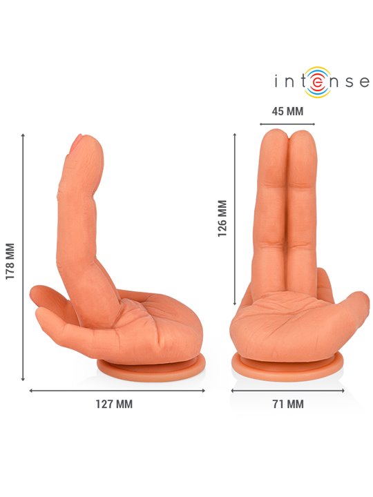 Intense Leela - Flexible Silicone Hand G-Spot Stimulator Dildo