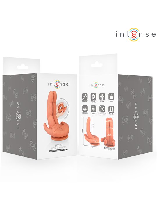 Intense Leela - Flexible Silicone Hand G-Spot Stimulator Dildo