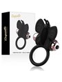 Coquette Chic Desire - Anello Fallico Vibrante a Farfalla - Nero/Oro