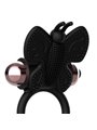 Coquette Chic Desire - Anello Fallico Vibrante a Farfalla - Nero/Oro