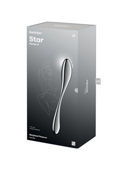 Satisfyer Star Force 3 - Double-ended steel G-spot dildo
