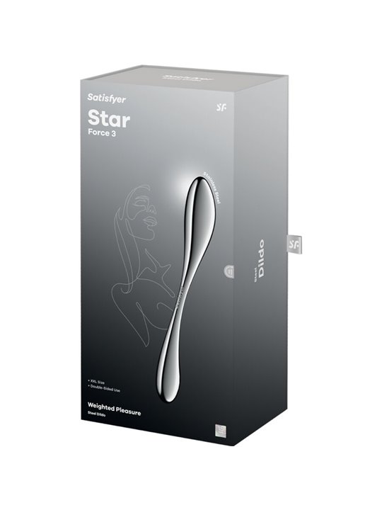 Satisfyer Star Force 3 - Double-ended steel G-spot dildo