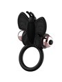 Coquette Chic Desire - Anello Fallico Vibrante a Farfalla - Nero/Oro