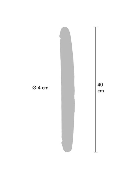 Get Real - Realistic Double-Ended Silicone Dildo 40 x 4 cm