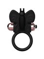 Coquette Chic Desire - Anello Fallico Vibrante a Farfalla - Nero/Oro