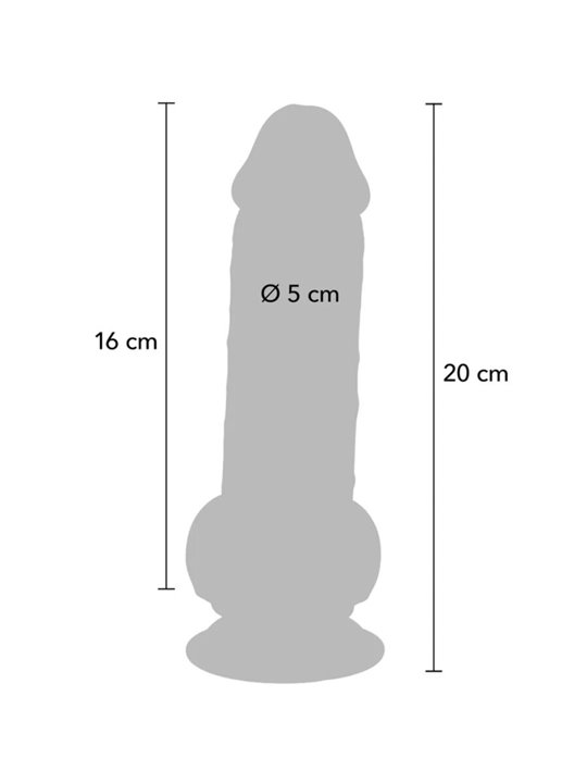 Get Real - Realistic TPE Penis with Testicles and Suction Cup 20 x 5 cm