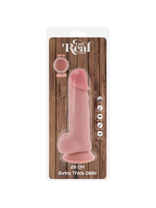 Get Real - Realistic TPE Penis with Testicles and Suction Cup 20 x 5 cm