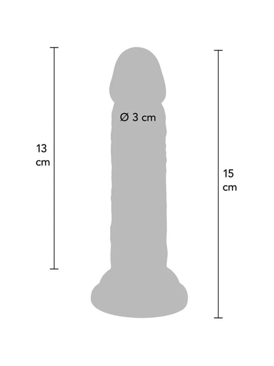 Get Real - Realistic Double Density TPE Penis 15 x 3 cm