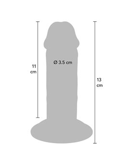 Get Real - Pene Realistico in TPE Doppia Densità 13 x 3,5 Cm
