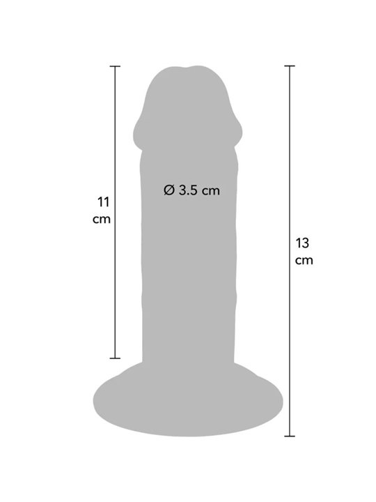 Get Real - Realistic Double Density TPE Penis 13 x 3.5 cm