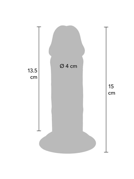 Get Real - Realistic Double Density TPE Penis 15 x 4 cm