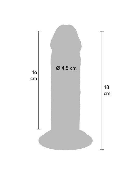 Get Real - Realistic Double Density TPE Penis 18 x 4.5 cm
