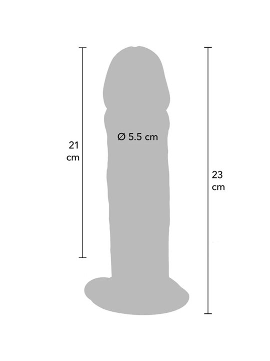 Get Real - Realistic Double Density TPE Penis 23 x 5.5 cm