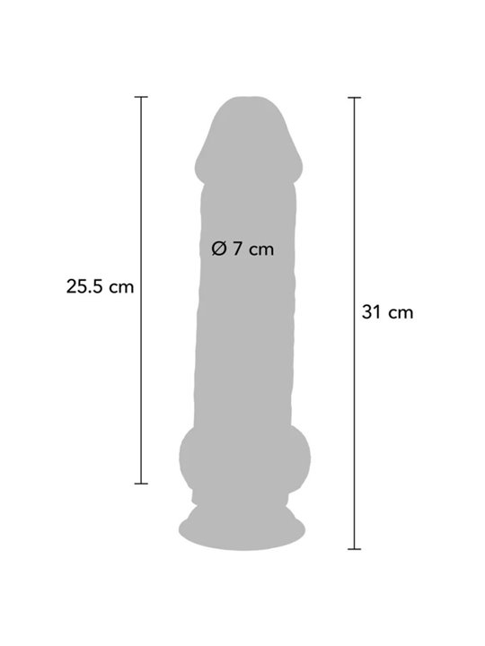 Get Real - Realistic TPE Penis with Testicles and Suction Cup 31 x 7 cm