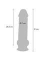 Get Real - Realistic TPE Penis with Testicles and Suction Cup 31 x 7 cm