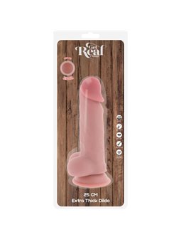 Get Real - Pene Realistico in TPE con Testicoli e Ventosa 25 x 6 Cm