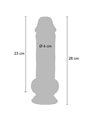 Get Real - Pene Realistico in TPE con Testicoli e Ventosa 28 x 6 Cm
