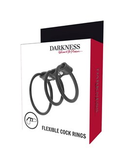 Darkness - Set Of 3 Flexible Penis Rings