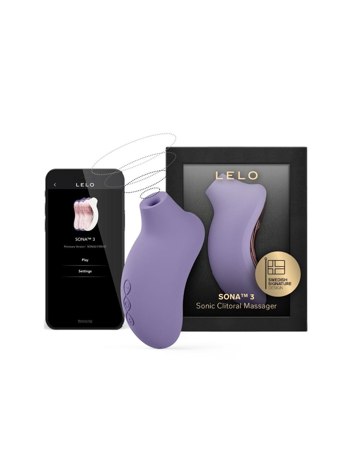 Lelo Sona 3 - Stimolatore Clitorideo in Silicone Viola a Onde Sonore