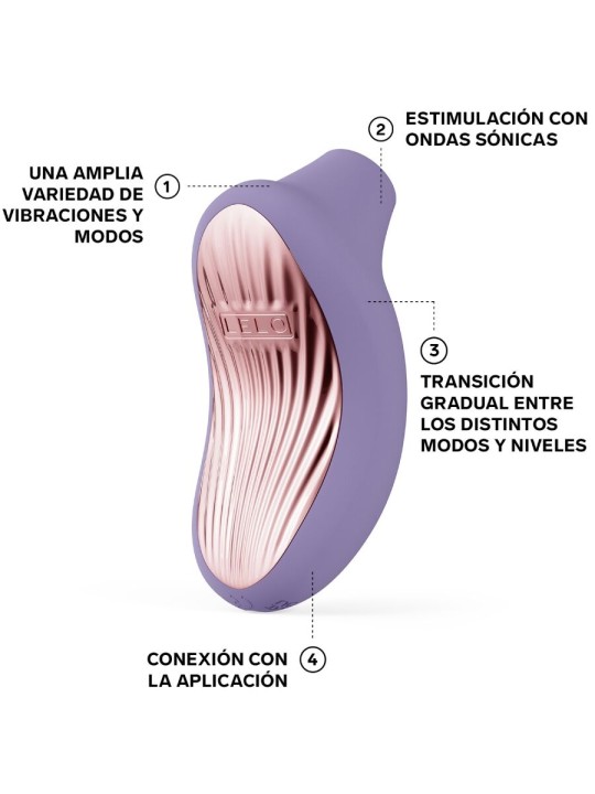 Lelo Sona 3 - Stimolatore Clitorideo in Silicone Viola a Onde Sonore