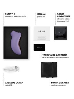 Lelo Sona 3 - Stimolatore Clitorideo in Silicone Viola a Onde Sonore
