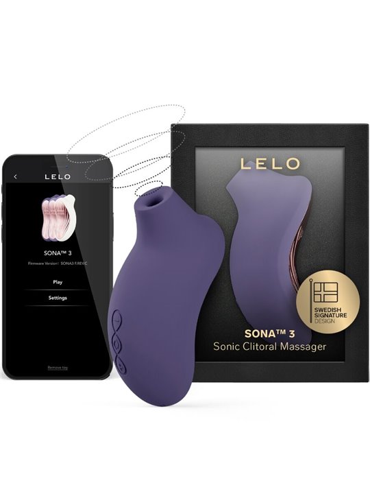 Lelo Sona 3 - Dark Purple Clitoral Stimulator with Sound Waves